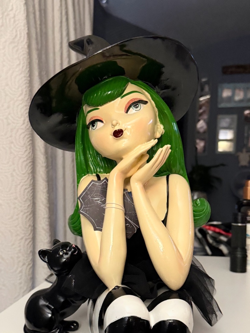 Bella Lux Green Haired Viral Witch Figure – 24” Tall – NWT